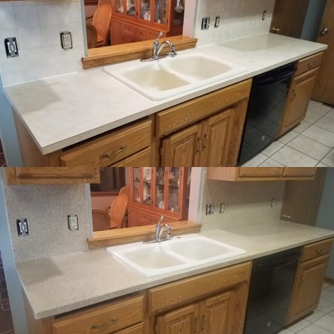kitchen countertops before after